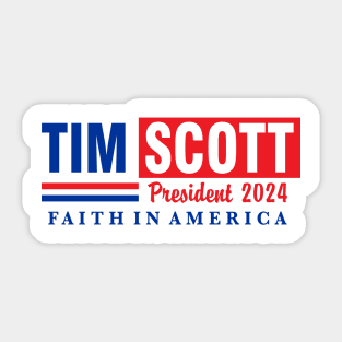 Tim Scott For President // President 2024 Sticker